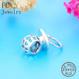 925 Silver Pacifier Baby Bead Dangle Berloque
