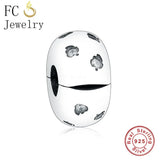 925 Silver Round Stopper Clips for Charm Bracelet