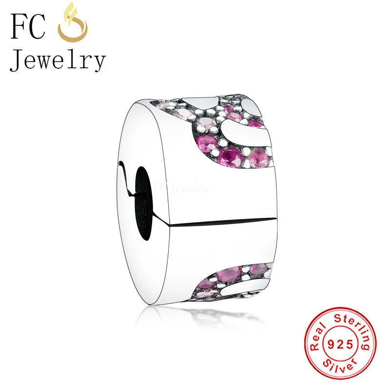 925 Silver Round Stopper Clips for Charm Bracelet