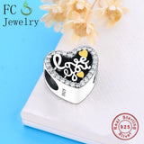 925 Silver Love You Letter Charm Bracelet for Vanlentine
