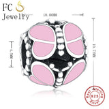 925 Silver Eiffel Tower Charm Bracelet Pendant Beads Women Valentine DIY