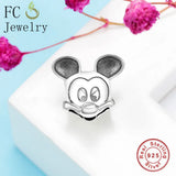 925 Silver Breast Cancer Hope Ribbon Mom Bracelet Charm