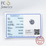 925 Sterling Silver Flower Pink Zirconia Crystal Stone Charms Bracelet