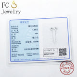 925 Silver Hearts CZ Safety Chain Charms Bracelet for Women