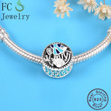 Ocean Life Fish Enamel Beads 925 Silver Bracelet Charms