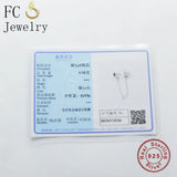 925 Sterling Silver Bracelet Charms Tube Heart Beads Safety Chain Spacer DIY