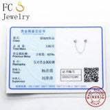 925 Silver Vine Plant Safety Chain Lock Beads Berloque DIY
