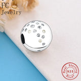 Ball Shape CZ Bead Stopper Clip for Bracelet Making Craft