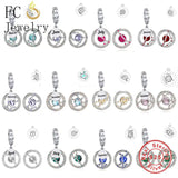 925 Silver Zodiac Birthstone Bead for Bracelets
