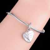 925 Silver Angel Wing Memory Charm