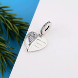925 Silver Angel Wing Memory Charm