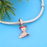 925 Silver Bambie The Deer Elk Bead Charm for Bracelet