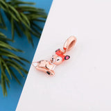 925 Silver Bambie The Deer Elk Bead Charm for Bracelet