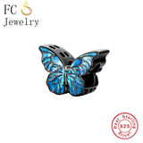 925 Silver Butterfly Wing Bead for Charm Bracelet