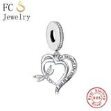 925 Silver Dragonfly Charm Bead for Bracelet DIY