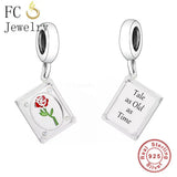 925 Silver Fairy Elf Bunny Tea Cup Star Rose Flower Elk Charm Bracelet Bead