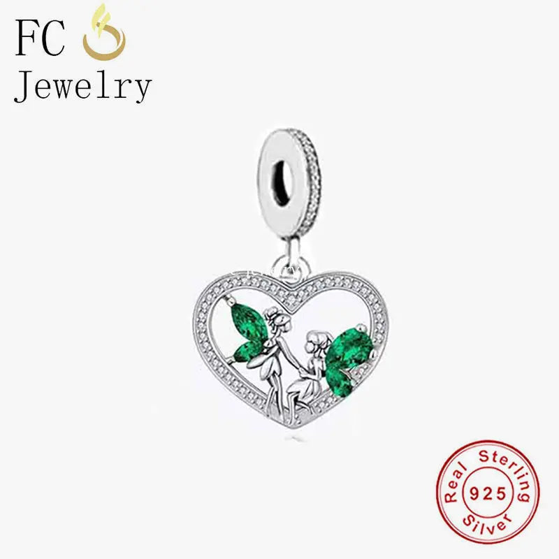925 Silver Fairy Elf Bunny Tea Cup Star Rose Flower Elk Charm Bracelet Bead