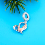 925 Silver Love You Forever Boy & Girl Charm Bead