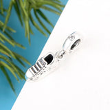 925 Silver Tennis Sneaker Bead Charm for Bracelet