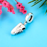 925 Silver Tennis Sneaker Bead Charm for Bracelet