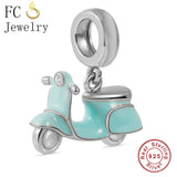 925 Silver Mini SUV Hiking Wedding Car Bike Moto Motorcycle Bead