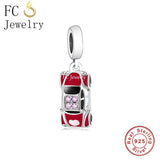 925 Silver Mini SUV Hiking Wedding Car Bike Moto Motorcycle Bead