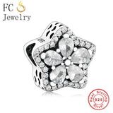 925 Silver Pave Zircon Charm Bead for Bracelet Making
