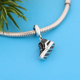 925 Silver Punk Rock Sneaker Idol Shoe Figure Bead
