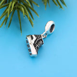 925 Silver Punk Rock Sneaker Idol Shoe Figure Bead