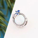 Opal Stone Butterfly Charm for Bracelet Making