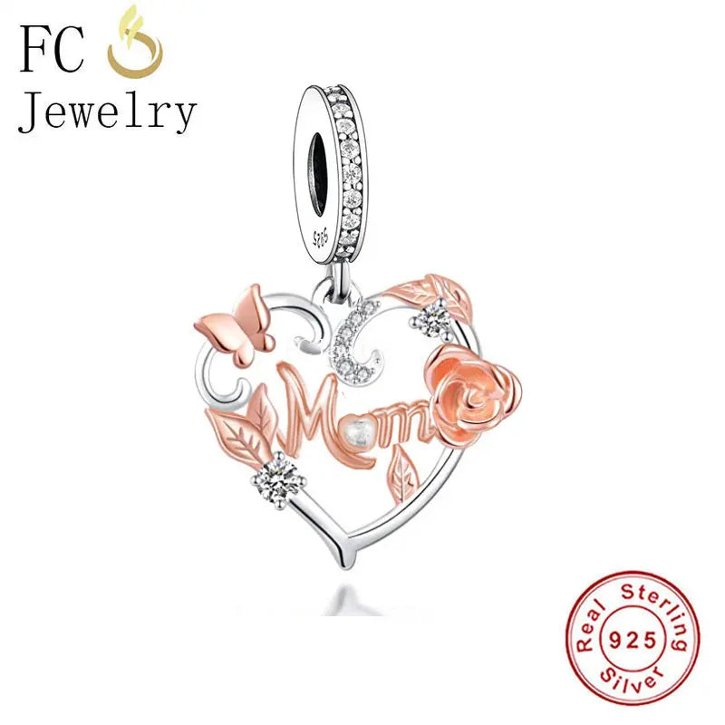 925 Silver Mother's Berloque Charms for Bracelet