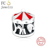 925 Silver Christmas Charm Bracelet Bead Set