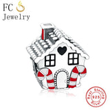 925 Silver Christmas Charm Bracelet Bead Set