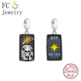 925 Silver Skull Star Tarot Card Skull Bead Women Berloque