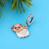 925 Silver Favourite Rose Charm Bracelet Bead