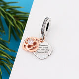 925 Silver Favourite Rose Charm Bracelet Bead