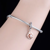 925 Silver Favourite Rose Charm Bracelet Bead