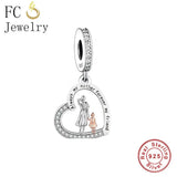 925 Sterling Silver Mother Forever My Bead Charm