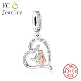 925 Sterling Silver Mother Forever My Bead Charm
