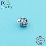 925 Sterling Silver Snake Charm Bracelet Bead