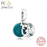 925 Silver Bow Tree Christmas Wishes Dangle Beads for Charm Bracelet