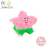 925 Sterling Silver Cartoon Dessert Charm Bead for Bracelet Making Berloque