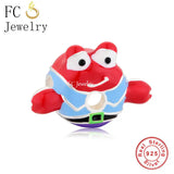 925 Sterling Silver Cartoon Dessert Charm Bead for Bracelet Making Berloque