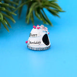 925 Sterling Silver Enamel Charm Bracelet Bead for Women Berloque