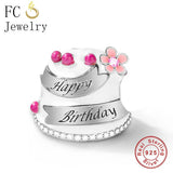 925 Sterling Silver Enamel Charm Bracelet Bead for Women Berloque