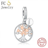 925 Silver Family Tree Of Life Bead For Charm Bracelet