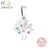 925 Sterling Silver Family Tree of Life Charm Bracelet