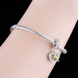 925 Silver Anniversary Cheers Beads for Charm Bracelet
