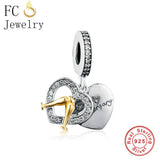 925 Silver Anniversary Cheers Beads for Charm Bracelet