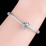 925 Silver Heart Virus Cell Bead Charm Bracelet